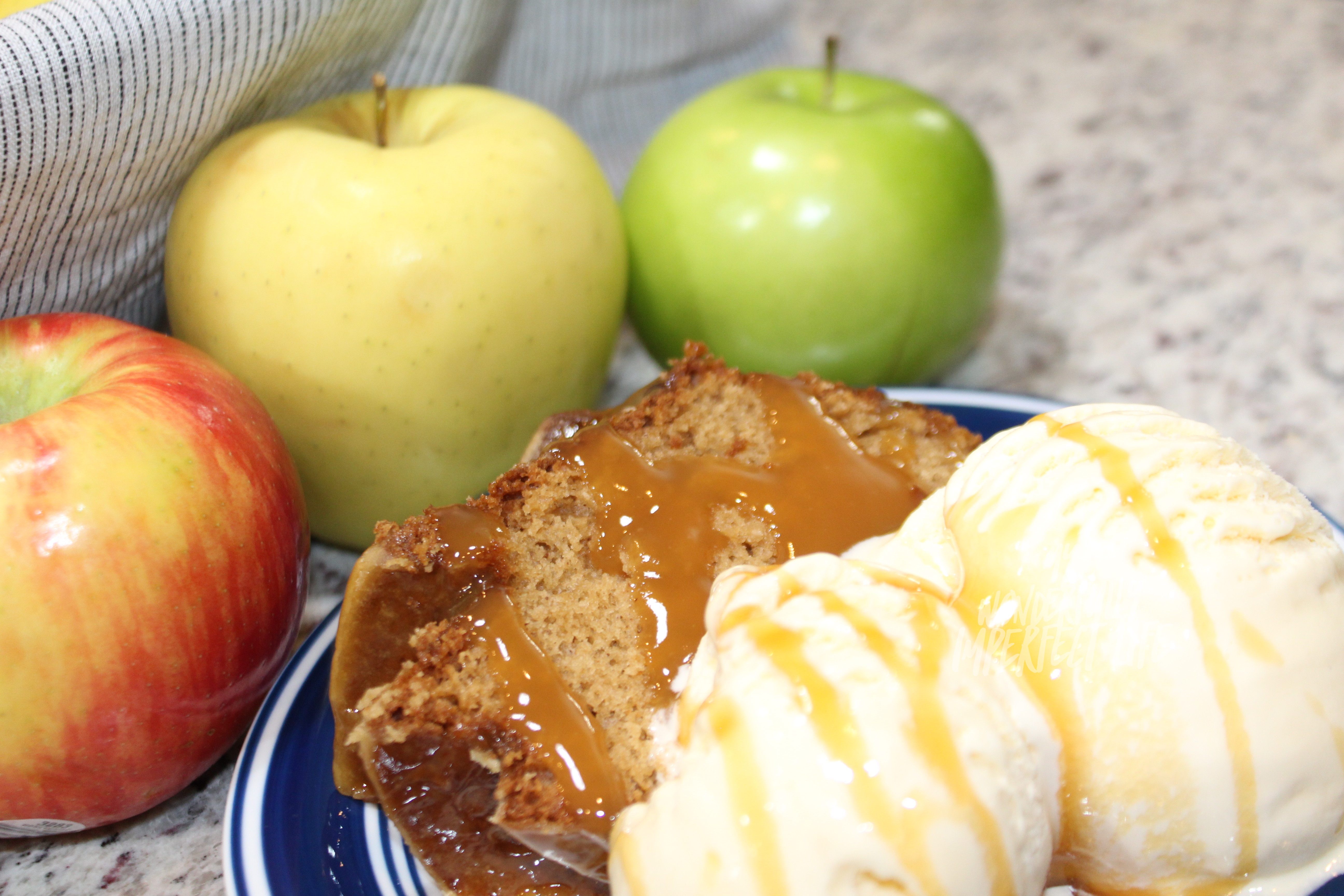 Apple Cider Bundt Cake with Cider Caramel Sauce